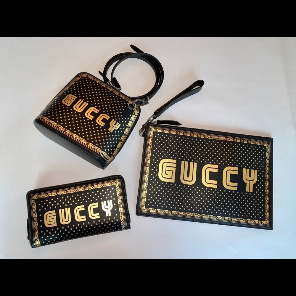 Gucci SEGA collection guccy stars shoulder bag - Picture 1 of 11